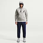 Børstede Nike Club-fleecebukser med opslag til mænd