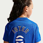 Inter Milan Strike Older Kids' Nike Football Dri-FIT Short-Sleeve Top
