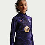 F.C. Barcelona Strike Away Older Kids' Kobe Dri-FIT Football Knit Pre-Match Drill Top