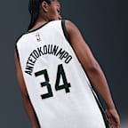 Milwaukee Bucks Association Edition Men's Nike Dri-FIT NBA Swingman Jersey