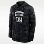 New York Giants Salute to Service Sideline Men's Nike Dri-FIT NFL Long-Sleeve Hooded Top