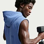 Nike N.A.C. Dri-FIT ærmeløs træningshættetrøje i fleece til mænd