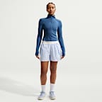 Maglia a costine aderente a manica lunga con cerniera a un quarto Nike Sportswear Chill Knit – Donna