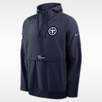 Tennessee Titans Rivalries Collection Sideline Anorak Men's Nike NFL 1/2-Zip Hooded Jacket
