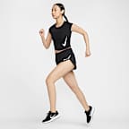 Nike Tempo Swoosh 女款 Dri-FIT 短袖跑步上衣