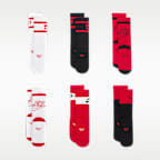 나이키 에브리데이 키즈 쿠션 크루 삭스(6켤레)