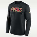 Playera de manga larga Nike Dri-FIT de la NFL para hombre San Francisco 49ers Rivalries Collection Sideline Legend