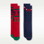 나이키 에브리데이 플러스 쿠션 윈터 원더랜드 크루 삭스(2켤레)