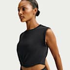Canotta corta con incrocio sul davanti NikeSKIMS Performance Cotton Blend – Donna