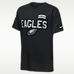 Playera Nike Dri-FIT de la NFL para niños talla grande Philadelphia Eagles Salute to Service Sideline