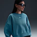 Sudadera sin cierre de cuello redondo extra oversized para mujer Nike Sportswear Phoenix Fleece