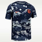 Bay FC Men's Nike NWSL Short-Sleeve Pre-Match Top