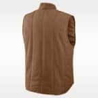 Chaleco universitario Nike acolchado de cierre completo para hombre Texas Academic