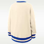 Sudadera de cuello redondo sin cierre universitaria Nike oversized para mujer Duke Legacy