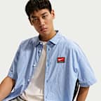 Nike Life Men's Short-Sleeve Button-Down Top