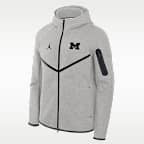 Michigan Tech Fleece Men's Nike College Full-Zip Hooded Jacket