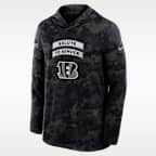 Cincinnati Bengals Salute to Service Sideline Men's Nike Dri-FIT NFL Long-Sleeve Hooded Top