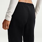 Damskie spodnie ze średnim stanem i mankietami Nike Studio Fleece Medium Weight