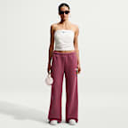 Nike Studio Fleece Medium Weight Women's Mid-Rise Wide-Leg Trousers