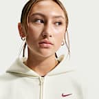 Hoodie folgado Nike Sportswear Studio Fleece com fecho completo Júnior (Rapariga)