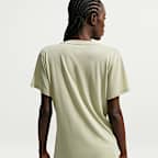 NikeSKIMS Performance Cotton Blend Women's V-Neck Short-Sleeve Top