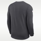Playera de manga larga Nike Dri-FIT de la NFL para hombre Cleveland Browns Sideline Coach