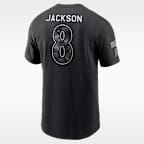 Playera Nike de la NFL para hombre Lamar Jackson Baltimore Ravens Salute to Service