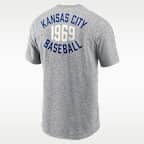 Kansas City Royals Cooperstown 2-Hit Large Logo Men's Nike MLB T-Shirt