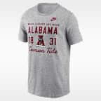Playera universitaria Nike para hombre Alabama Legacy Stacked Est