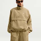 Nike Sportswear ruimvallende barrel-leg broek met halfhoge taille voor dames