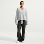 Suéter tejido holgado con cuello en V para mujer Nike Sportswear Chill Knit