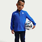 Pleteninová fotbalová sportovní souprava Nike Dri-FIT Inter Milán Strike pro malé děti