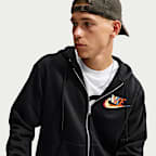 Sudadera con gorro de tejido Fleece de cierre completo para hombre Nike Club