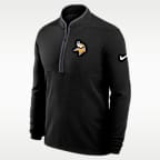Minnesota Vikings Logo Victory Men's Nike Dri-FIT NFL 1/2-Zip Long-Sleeve Top