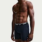 Nike Essential Men's Cotton Stretch Boxer Briefs (3-Pack)