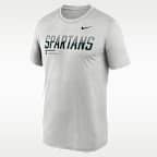 Playera universitaria Nike Dri-FIT para hombre Michigan State Sideline Legend