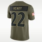 Derrick Henry Baltimore Ravens Salute to Service Men's Nike Dri-FIT NFL Limited Jersey