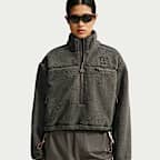 Veste oversize à 3/4 de zip NikeSKIMS Sherpa pour femme