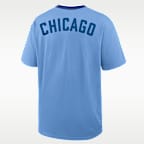 Playera Nike de la MLB para hombre Chicago Cubs Cooperstown Ringer