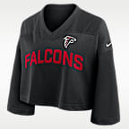 Atlanta Falcons Wide Receiver Jersey Fashion Women's Nike Dri-FIT NFL Cropped Top