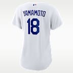 Jersey Nike de la MLB Replica para mujer Yoshinobu Yamamoto Los Angeles Dodgers