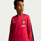 Atlético Madrid Strike Third Nike Dri-FIT Fußball-Trainingsanzug aus Strickmaterial für ältere Kinder
