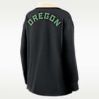 Oregon Academic Women's Nike Dri-FIT Oversized Long-Sleeve Polo