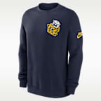 Sudadera de cuello redondo sin cierre universitaria Nike para hombre Michigan Legacy