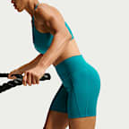 Nike Universa Mallas cortas de 13 cm y talle alto sin costuras delanteras - Mujer
