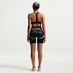 NikeSKIMS Satin Shine gebonden bikeshorts met halfhoge taille voor dames (18 cm)