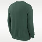 Sudadera de cuello redondo sin cierre Nike de la NFL para hombre Green Bay Packers Draw Block Club