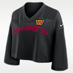 Washington Commanders Wide Receiver Jersey Fashion Women's Nike Dri-FIT NFL Cropped Top