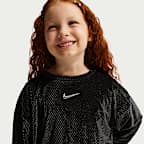 Nike Little Kids' Swoosh Sparkle 2-Piece Velvet Pants Set