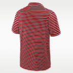 Polo universitario Nike Dri-FIT para hombre Georgia Tour Stripe